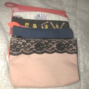 Five Ipsy makeup bags